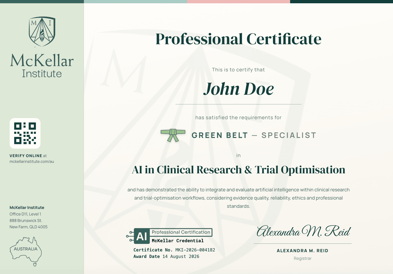 Green Belt certificate
