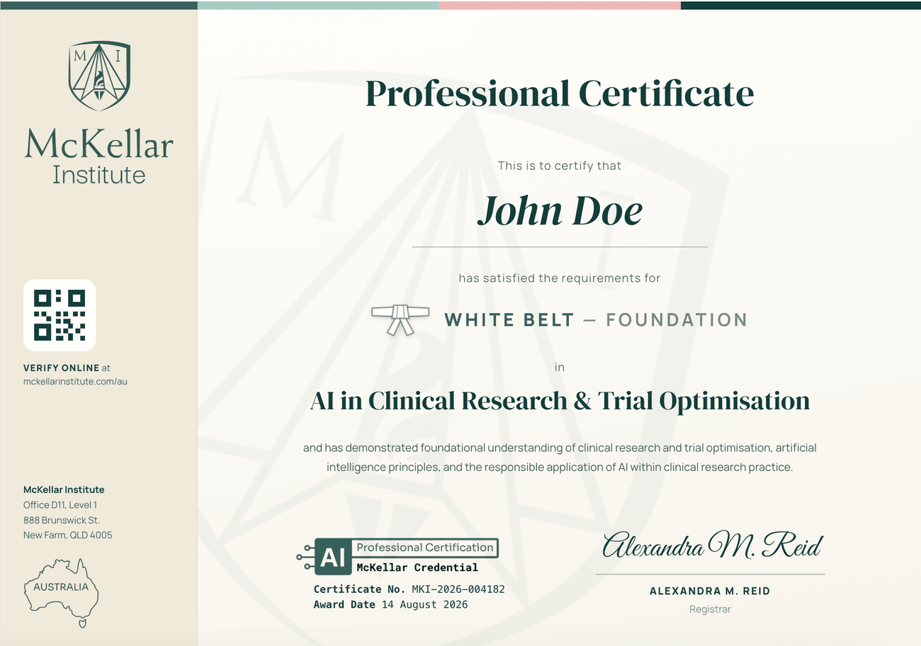 White Belt certificate