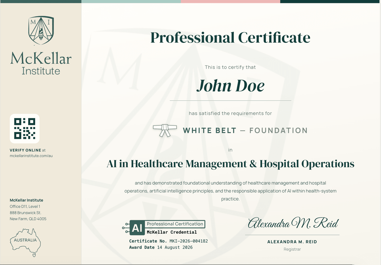 White Belt certificate