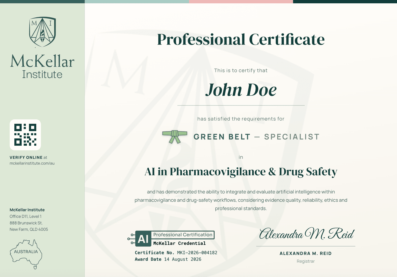 Green Belt certificate