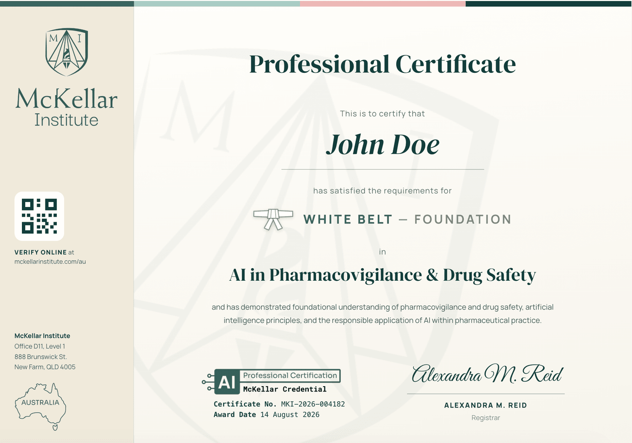 White Belt certificate